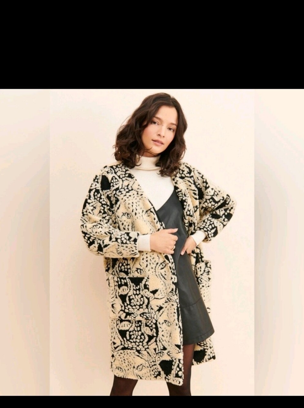 FARM Rio Midnight Leopards Fleece Cardigan